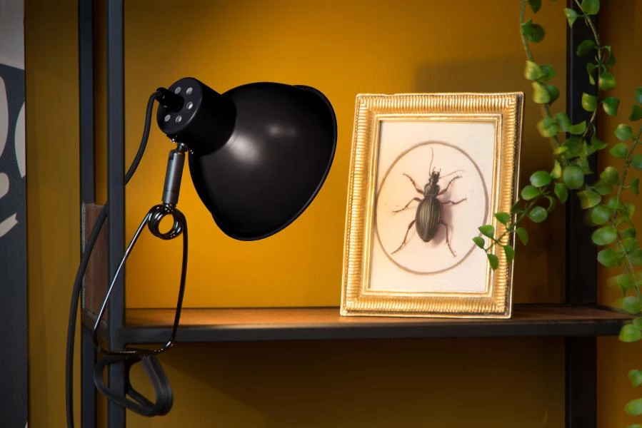 Lucide MOYS - Lampe à pince - 1xE27 - Noir - ambiance 1